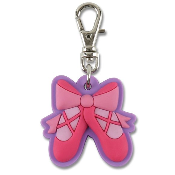 Stephen Jospeh Unicorn Carry All Bag with Ballet Shoes Zipper Pull for Girls - Picture 4 of 5